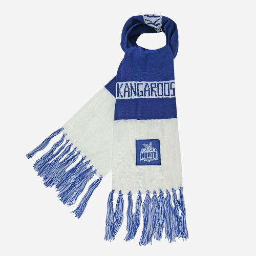 NORTH MELBOURNE KANGAROOS  AFL BAR SCARF
