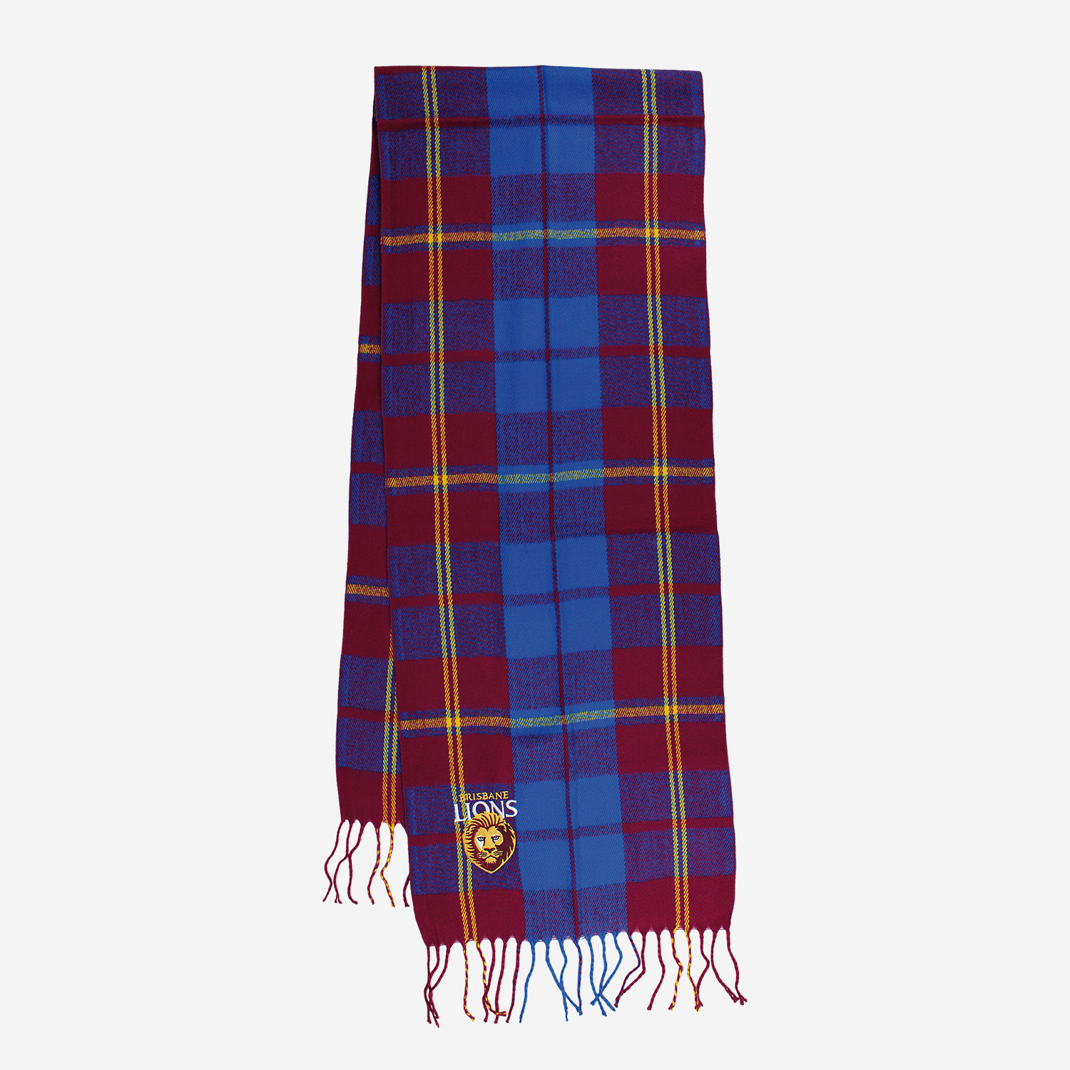 AFL Tartan Scarf Brisbane Lions