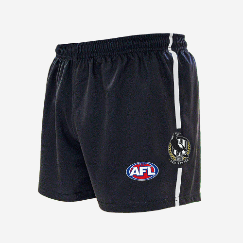 COLLINGWOOD MAGPIES AFL REPLICA SHORTS