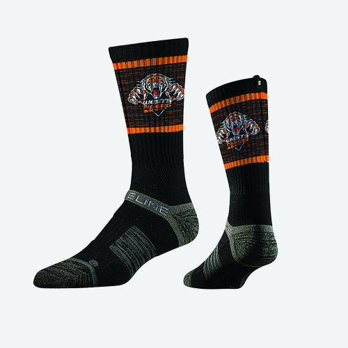 WESTS TIGERS PREMIUM CREW SOCK Adult