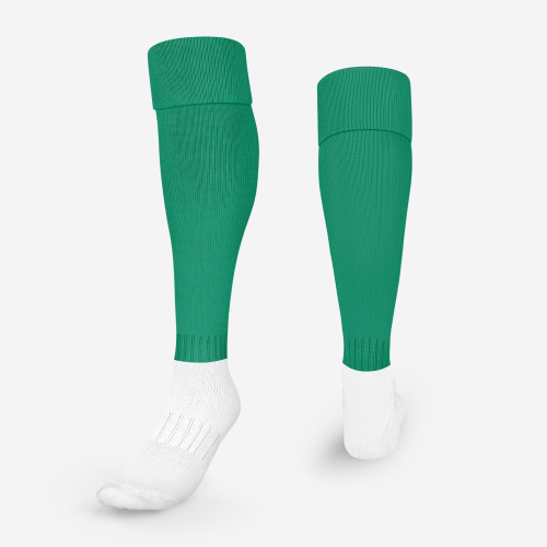 Emerald Top Gold Hoop Football Socks