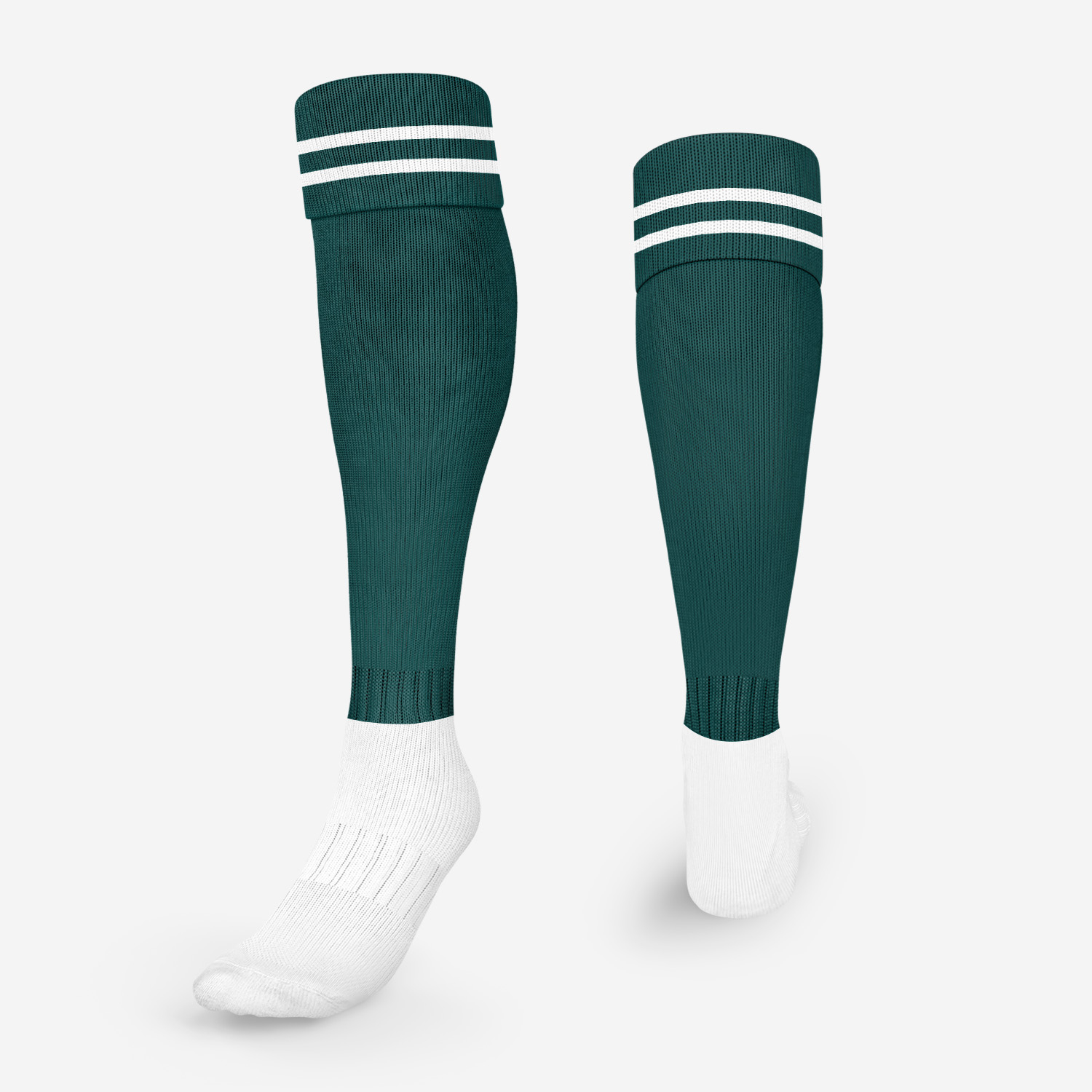 Bottle/2 White SS Football Socks