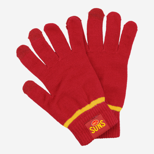 GOLD COAST SUNS AFL TOUCHSCREEN GLOVES