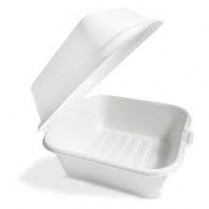 HL-66 Bio Hinged Sugarcane Box (6x6x3") 500/cs