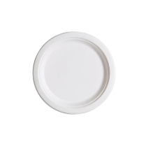Biodegradable Sugarcane Bagasse 7" Round Plate 1000/cs