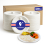 Bio Sugarcane Bagasse 3-Compartment 9" Round Plate 500/cs