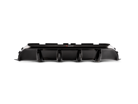 Akrapovic Rear Carbon Fibre Diffuser with Red/White Logo - Gloss for M5 (F90)