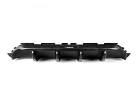 Akrapovic Rear Carbon Fibre Diffuser with Red/White Logo - Matte for M5 (F90)