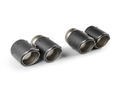 Akrapovic Round Tail Pipe Set (Carbon) for BMW M5 (G90, G99)