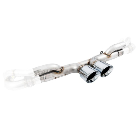 AWE Porsche 991 GT3 / RS Center Muffler Delete - Chrome Silver Tips
