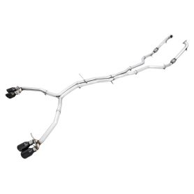 AWE Audi B9 S5 Sportback Track Edition Exhaust - Non-Resonated (Black 102mm Tips)