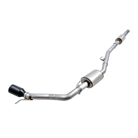 AWE 20-21 Jeep Gladiator JT 3.6L Tread Edition Cat-Back Single Side Exhaust - Diamond Blk Ti