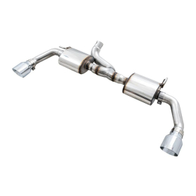 AWE 07-18 Jeep Wrangler JK/JKU 3.6L Tread Edition Axle-Back Dual Exhaust - Chrome Silver Tips