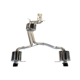 AWE Audi 8R Q5 3.0T Touring Edition Exhaust Dual Outlet Diamond Black Tips