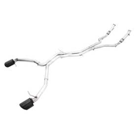 AWE Audi B9 RS 5 Sportback Track Edition Resonated for Perf Cats Exhaust w/Diamond Black Tips
