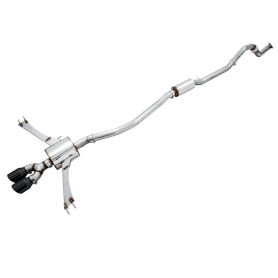 AWE 2016+ Honda Civic Si Touring Edition Exhaust w/Front Pipe & Dual Diamond Black Tips