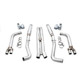 AWE 2017+ Dodge Challenger 5.7L Track Edition Exhaust - Chrome Silver Quad Tips