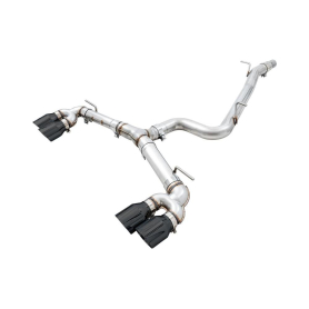 AWE 15-17 Volkswagen Golf R MK7 Track Edition Exhaust - Diamond Black Tips (102mm)