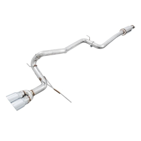 AWE Ford Focus ST Track Edition Cat-back Exhaust - Chrome Silver Tips