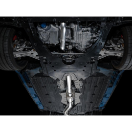 AWE Touring Edition Exhaust for FL5 Civic Type R - Triple Chrome Silver Tips