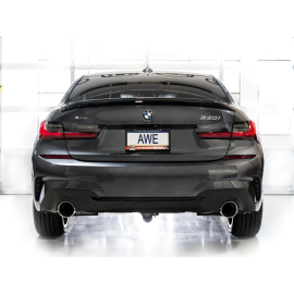 AWE Touring Edition Axleback Exhaust for BMW G2X 330i/430i - Chrome Silver