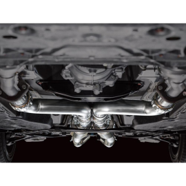 AWE Track Edition Exhaust for Nissan Z - Chrome Silver Tips