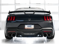 AWE SwitchPath Exhaust for S650 Ford Mustang Dark Horse - Quad Chrome Silver Tips
