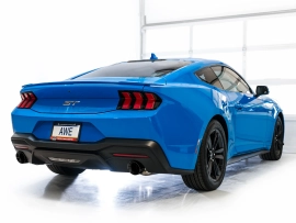 AWE Track Edition Exhaust for S650 Ford Mustang GT Fastback - Dual Diamond Black Tips