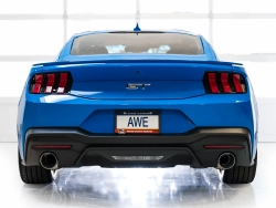 AWE Touring Edition Exhaust for S650 Ford Mustang GT Fastback - Dual Chrome Silver Tips