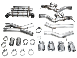 AWE Track Edition Exhaust for BMW G87 M2 - Chrome Silver Tips