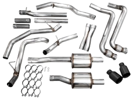 AWE 0FG Catback Exhaust for 2025+ RAM 1500 3.0TT Standard and High Output - Diamond Black Tips