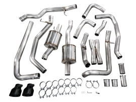 AWE 0FG Catback Exhaust for RAM RHO - Diamond Black Tips