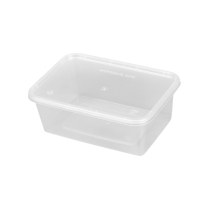 LRR 1000ml (JW1000) Clear PP Container with Lid 250set/cs