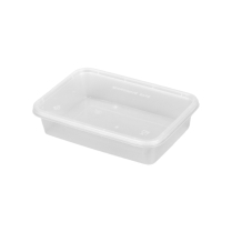 LRR 500ml Clear PP Container with Lid 250set/cs