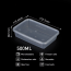 LRR 500ml Clear PP Container with Lid 250set/cs