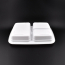LRR 33oz 3-Compartment White Rectangle Meal Prep Containers (150/cs)