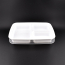 LRR 33oz 3-Compartment White Rectangle Meal Prep Containers (150/cs)
