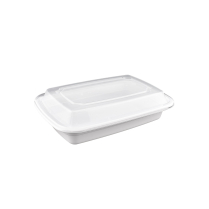 LRR 16oz (E16) White Rectangle Container 150set/cs
