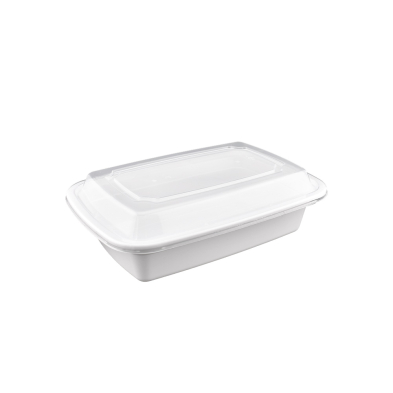LRR 24oz (E24) White Rectangle Container 150set/cs