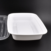 LRR 26oz White Rectangle Container BASE ONLY 300/cs