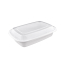 LRR 28oz (T28) White Rectangle Container 150set/cs