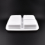 LRR 32oz 2-Comp (DT32) White Rectangle Container 150set/cs