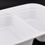 LRR 32oz 2-Comp (DT32) White Rectangle Container 150set/cs