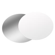 9" Foil/Paper Heavy Duty Lid Round White 500/cs