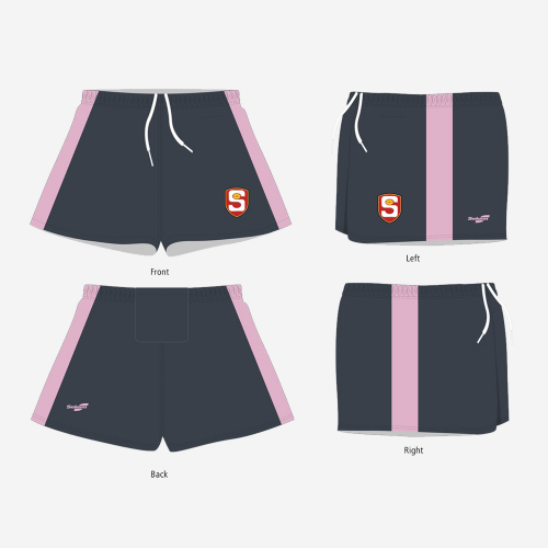 SANFL SENIOR UMPIRING MENS GREY/PINK SHORT