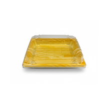 Wood Colour PET Sushi Tray (1103) 170*125*52mm 400sets/cs