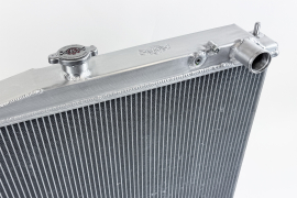 CSF High-Performance All-Aluminum Radiator for Nissan R33 Skyline GT-R - Silver