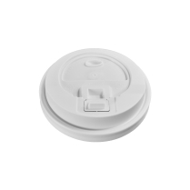 OD80-White PP Lid with Cap for 8oz Paper Cup 1000/cs