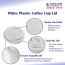 OD80-White PP Lid with Cap for 8oz Paper Cup 1000/cs