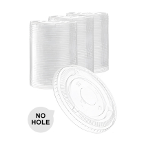 98mm Flat Lid No Hole for PETDY12-PETDY24 PET Cup 1000/cs
